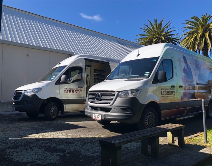 Meet Tahi and Rua Whanganui's new library vans!